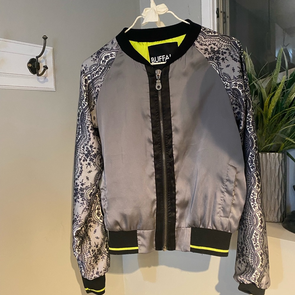 Buffalo satin like bomber jacket